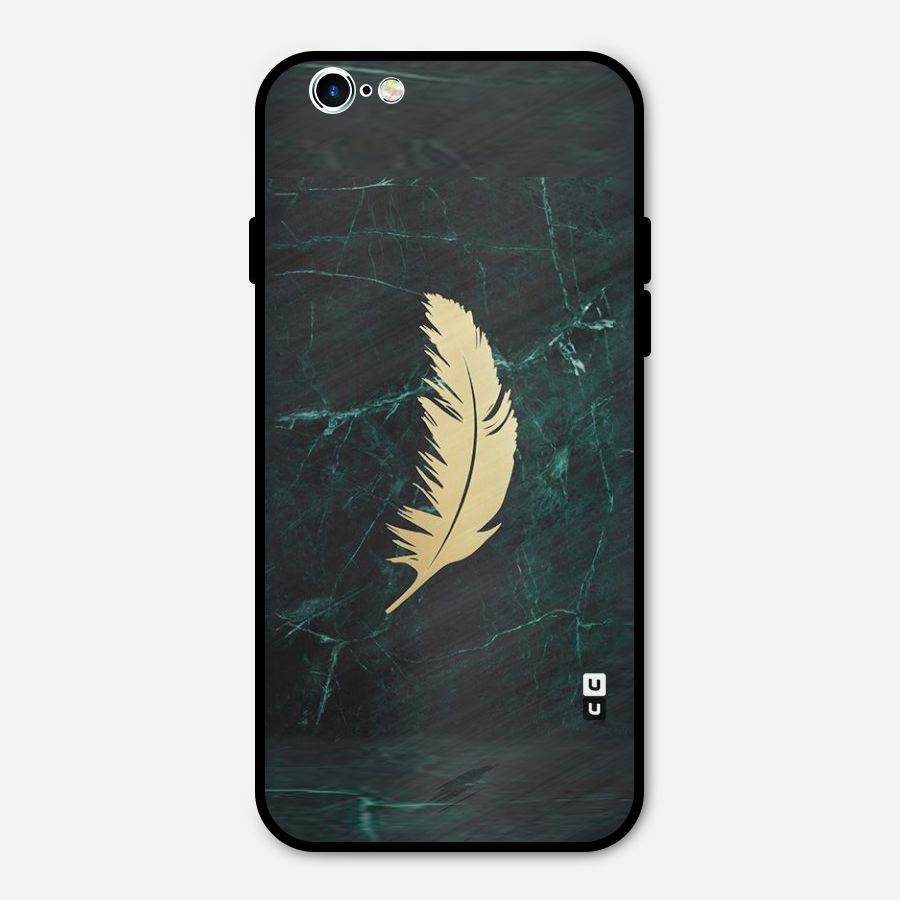 Golden Leaf Metal Back Case for iPhone 6 6s