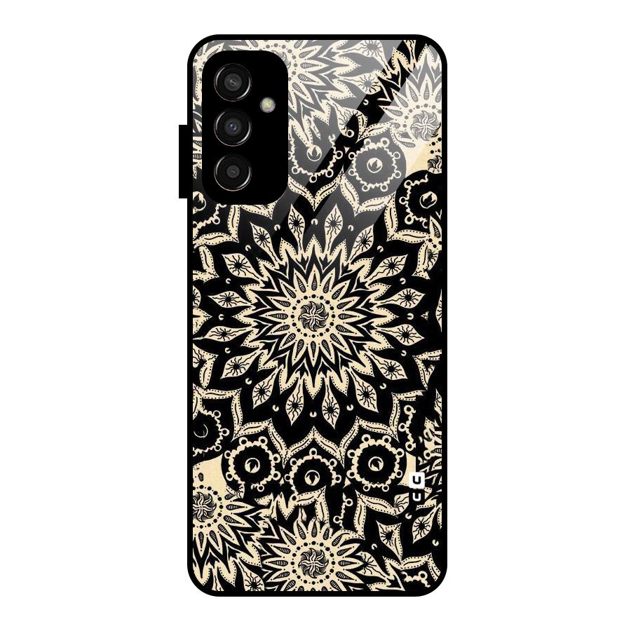 Golden Mandala Glass Back Case for Galaxy F13
