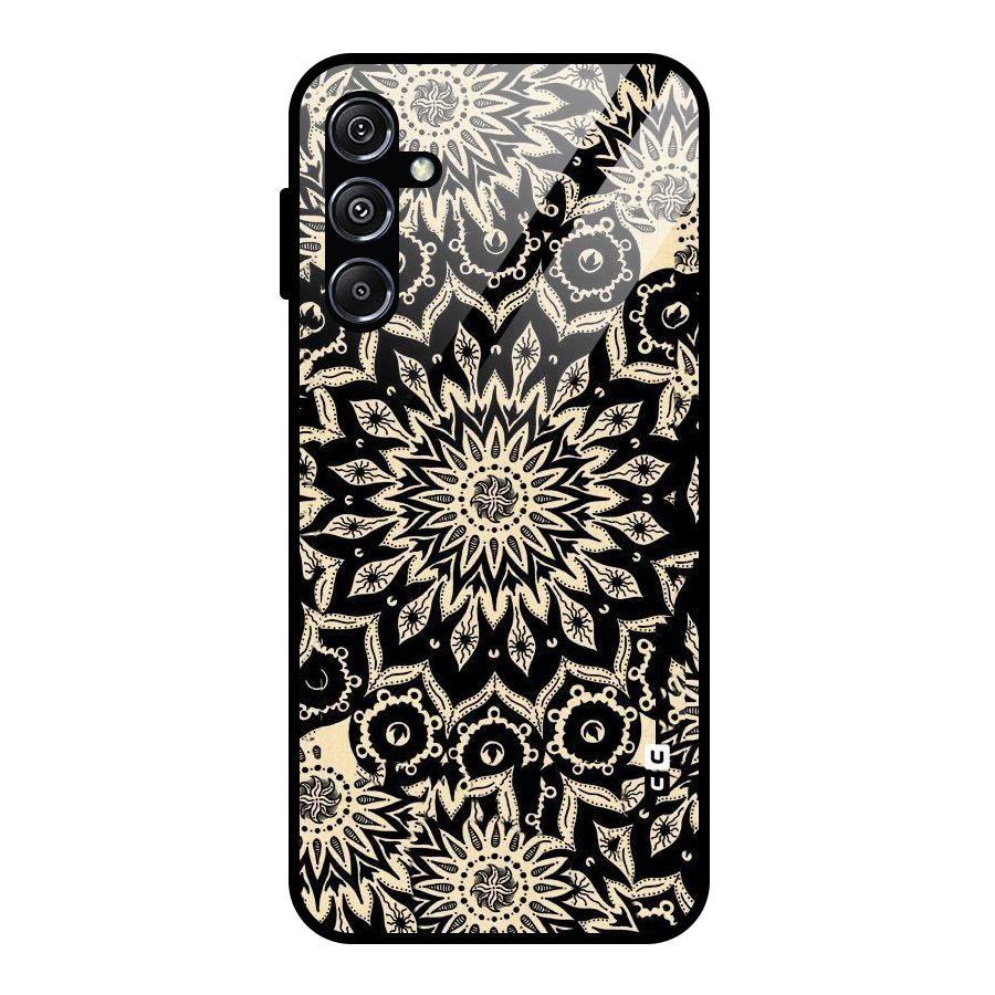 Golden Mandala Glass Back Case for Galaxy M34 5G