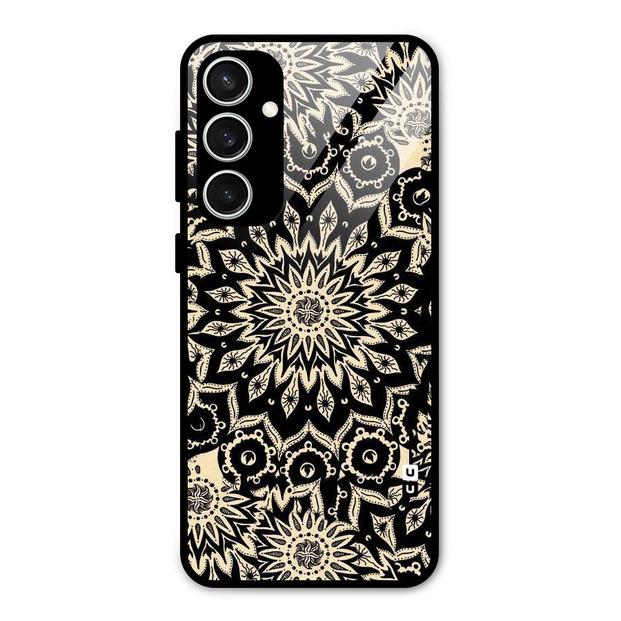 Golden Mandala Glass Back Case for Galaxy S23 FE