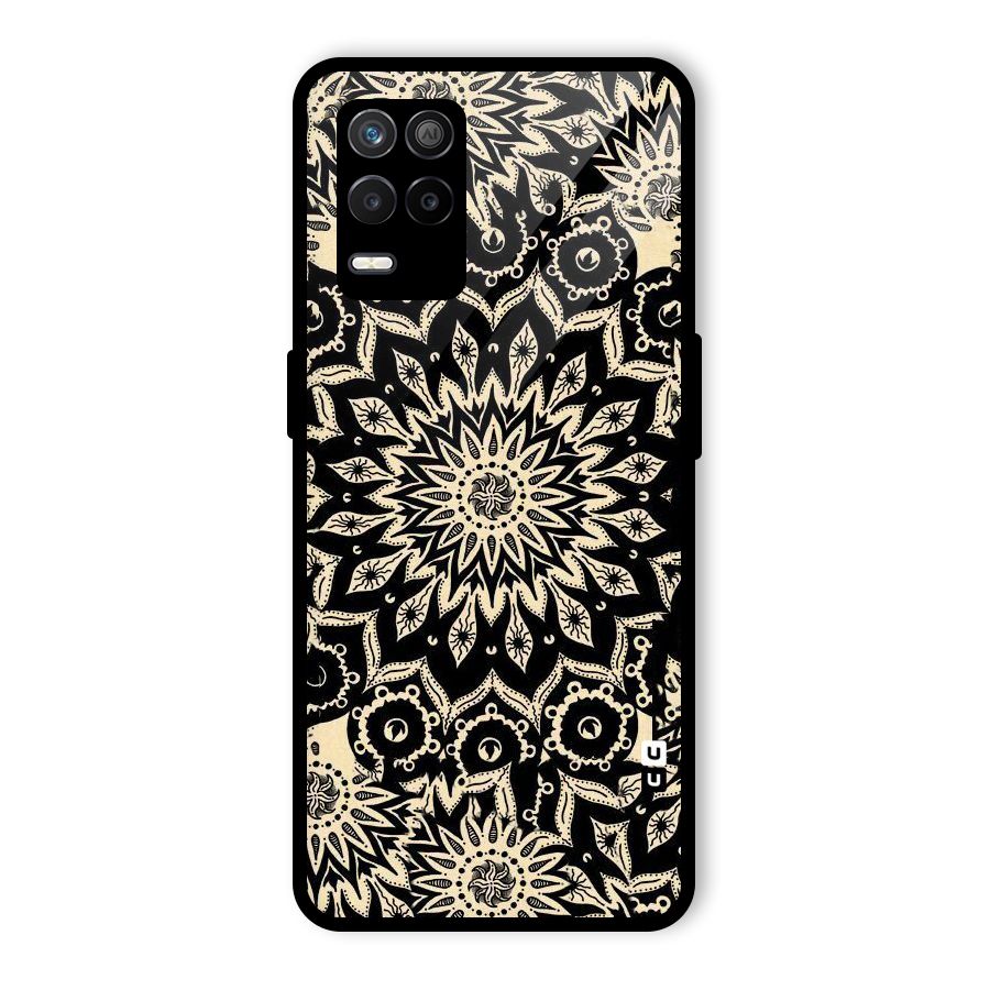 Golden Mandala Glass Back Case for Realme 8s 5G