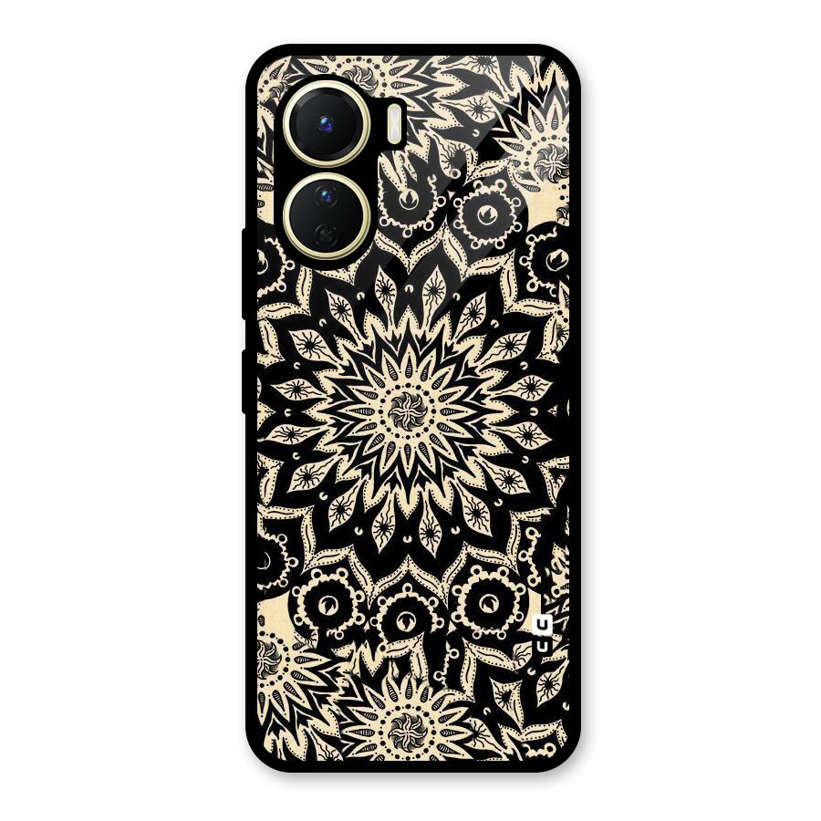 Golden Mandala Glass Back Case for Vivo Y56