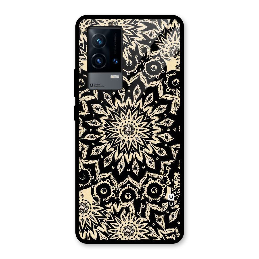 Golden Mandala Glass Back Case for iQOO 9 5G