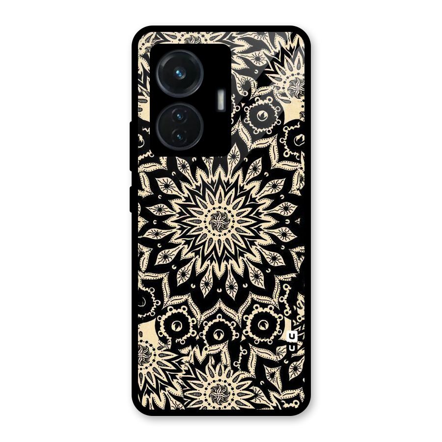 Golden Mandala Glass Back Case for iQOO Z6 44W