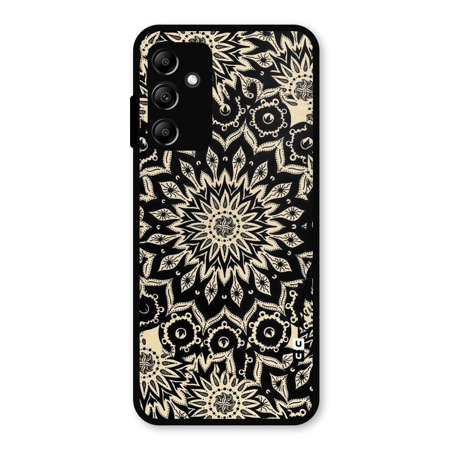 Golden Mandala Metal Back Case for Galaxy A14 5G