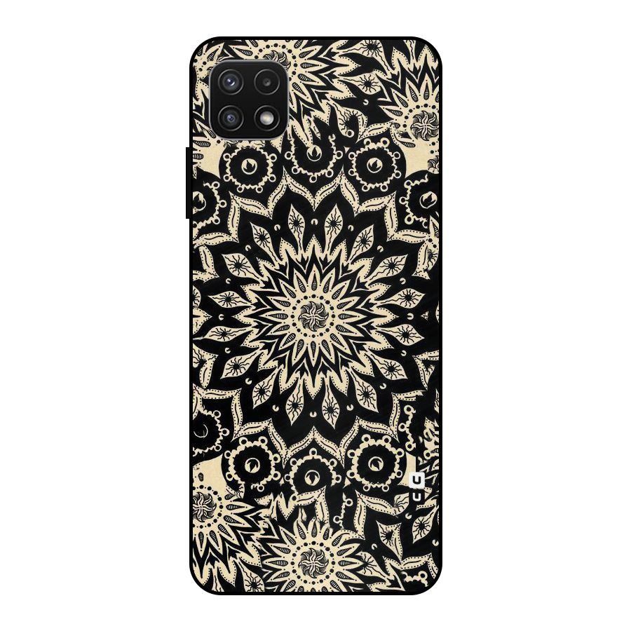 Golden Mandala Metal Back Case for Galaxy A22 5G