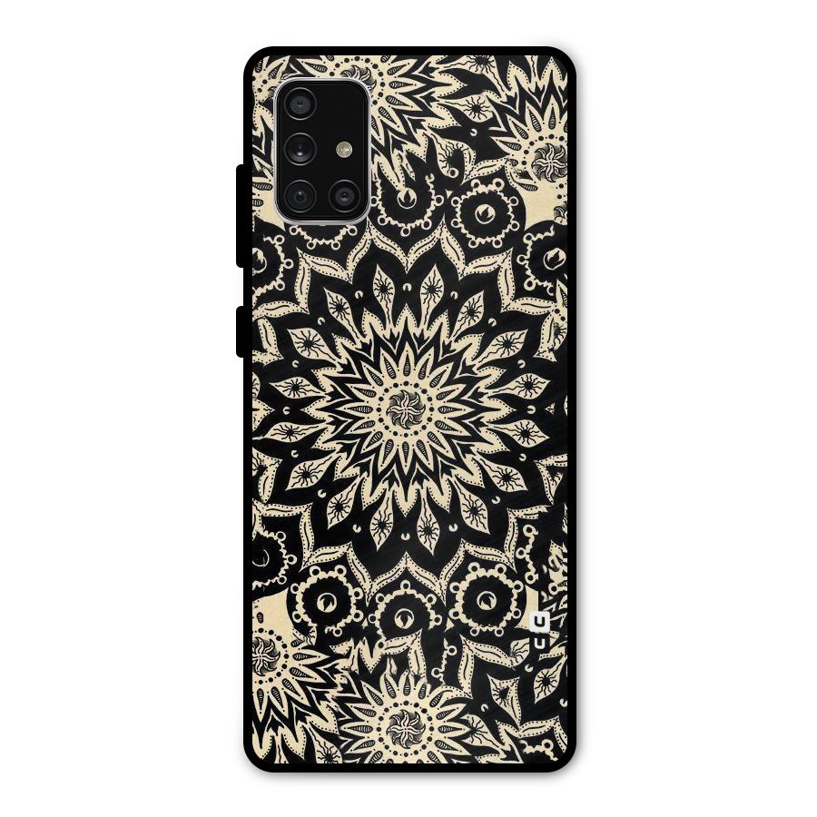 Golden Mandala Metal Back Case for Galaxy A71