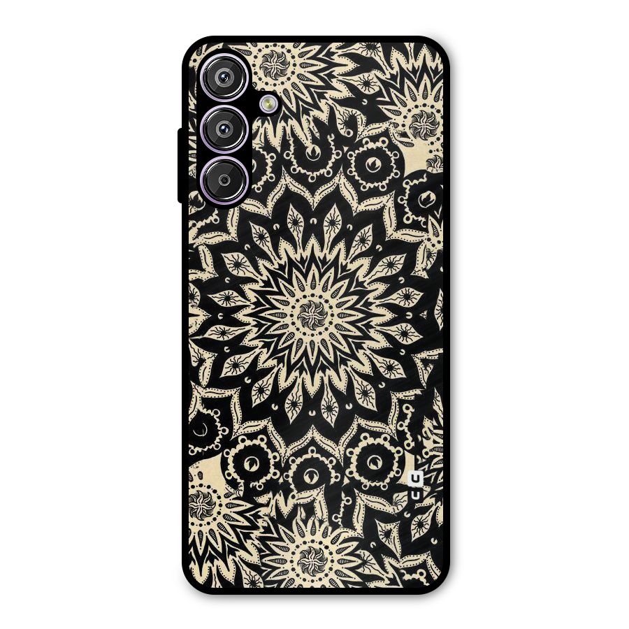 Golden Mandala Metal Back Case for Galaxy F15