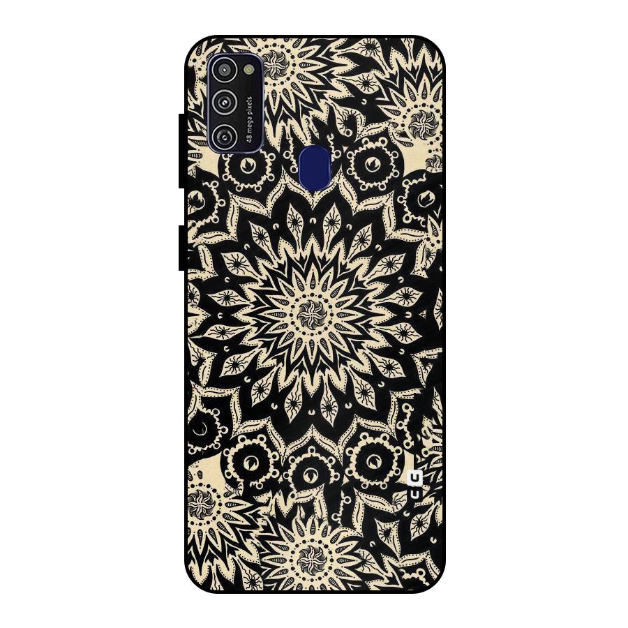 Golden Mandala Metal Back Case for Galaxy M21