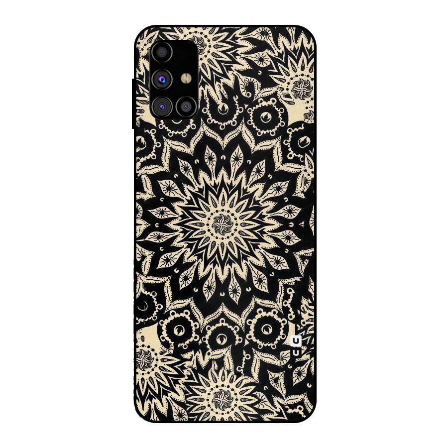 Golden Mandala Metal Back Case for Galaxy M31s