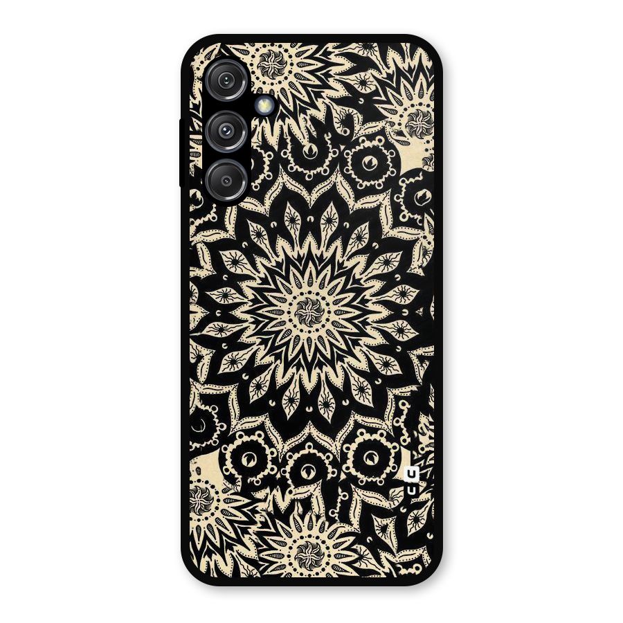Golden Mandala Metal Back Case for Galaxy M34 5G