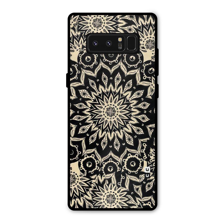 Golden Mandala Metal Back Case for Galaxy Note 8