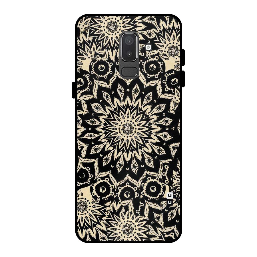 Golden Mandala Metal Back Case for Galaxy On8 (2018)