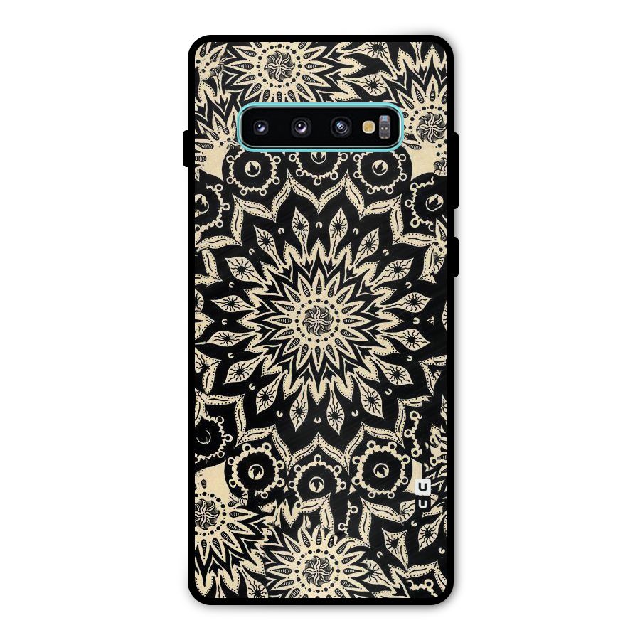 Golden Mandala Metal Back Case for Galaxy S10 Plus