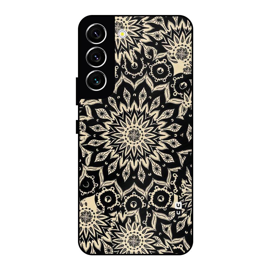 Golden Mandala Metal Back Case for Galaxy S22 5G