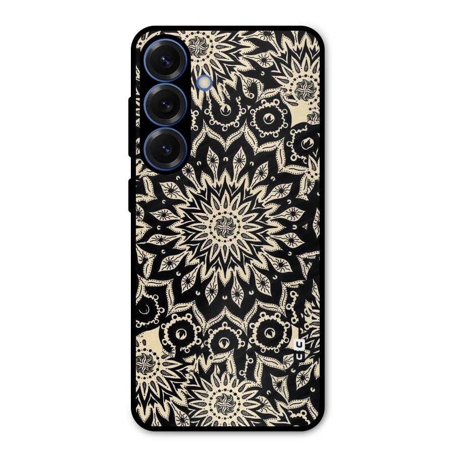 Golden Mandala Metal Back Case for Galaxy S25