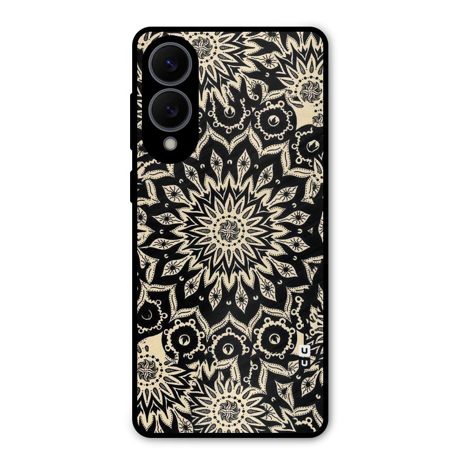 Golden Mandala Metal Back Case for Galaxy S25 Edge