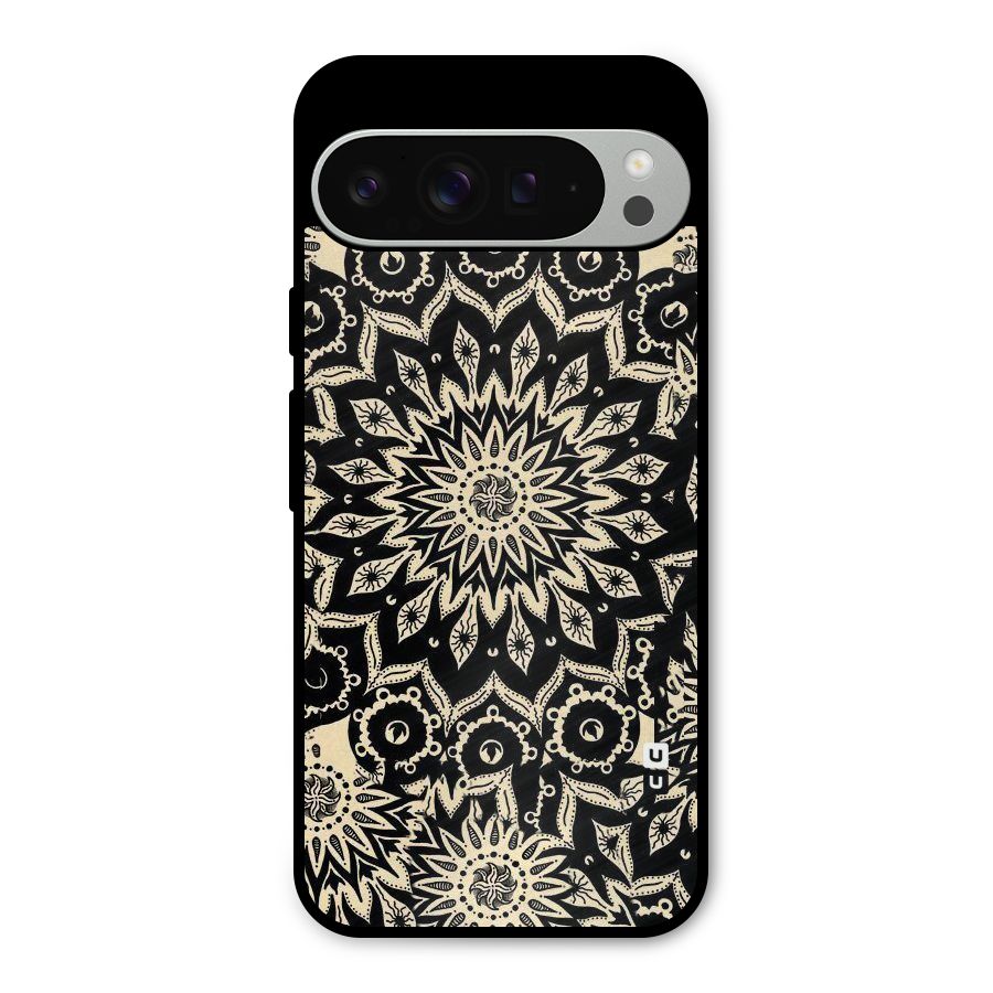 Golden Mandala Metal Back Case for Google Pixel 9 Pro XL