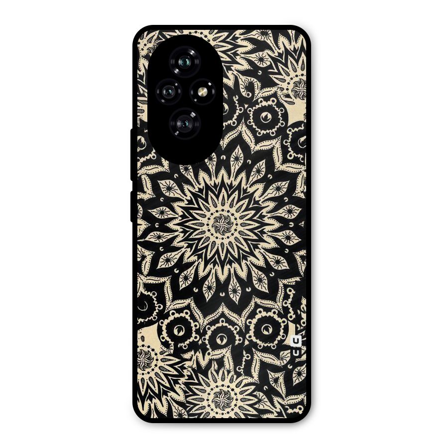Golden Mandala Metal Back Case for Honor 200