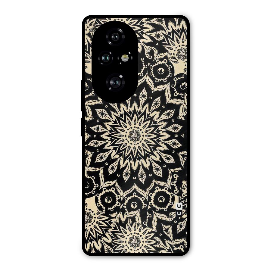 Golden Mandala Metal Back Case for Honor 200 Pro