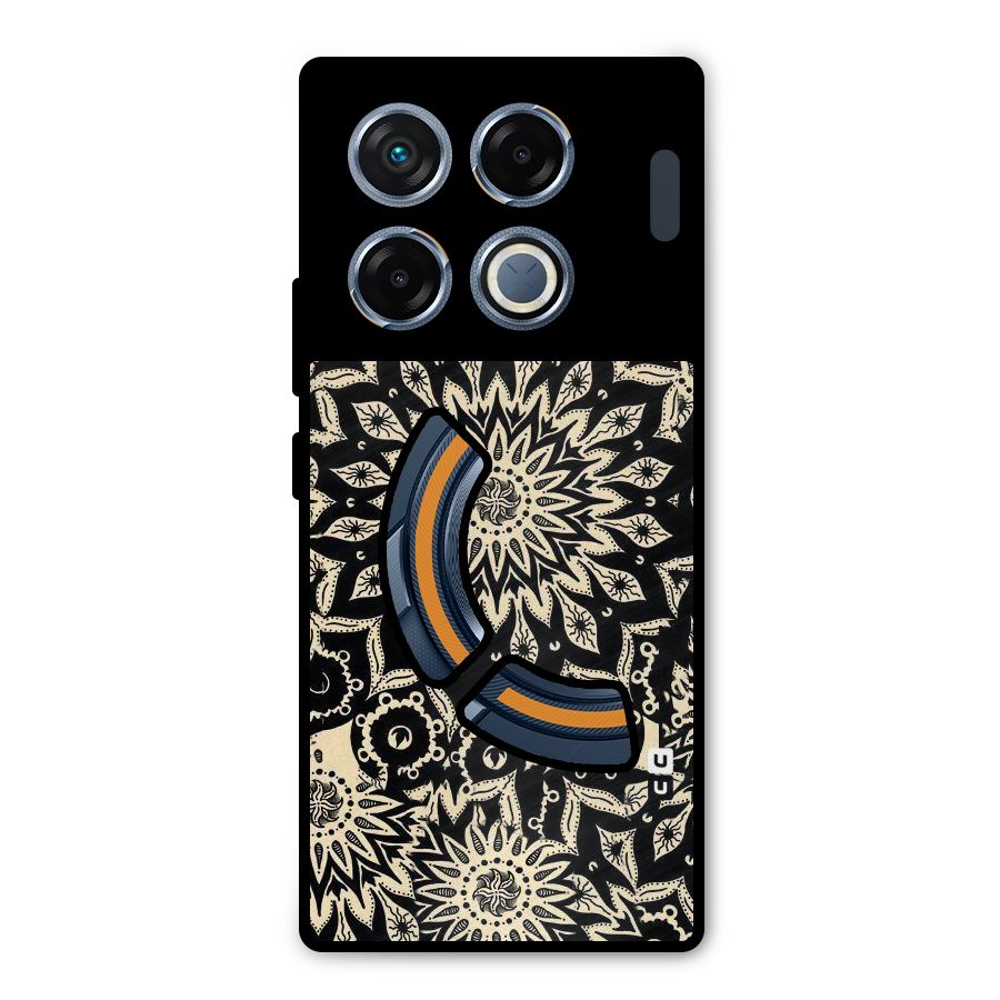 Golden Mandala Metal Back Case for Infinix GT 20 Pro