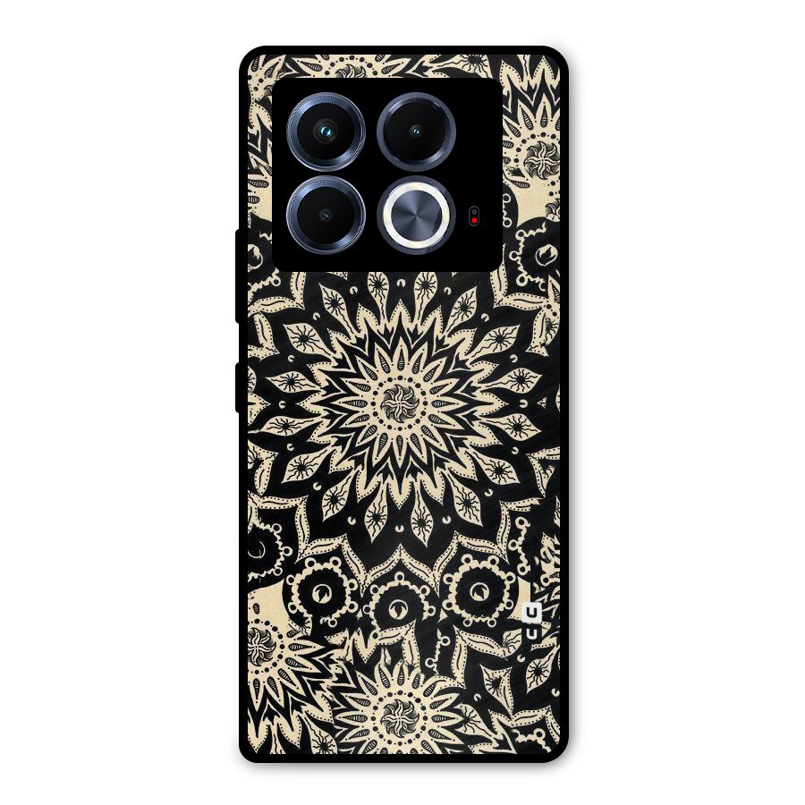 Golden Mandala Metal Back Case for Infinix Note 40 5G