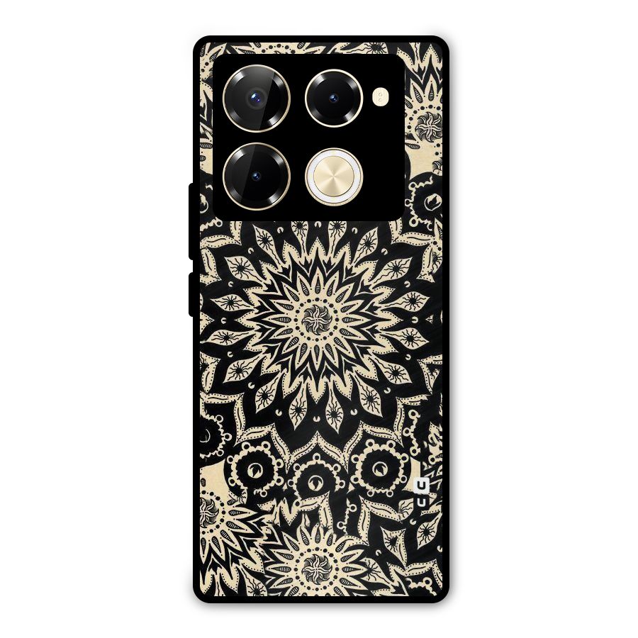 Golden Mandala Metal Back Case for Infinix Note 40 Pro