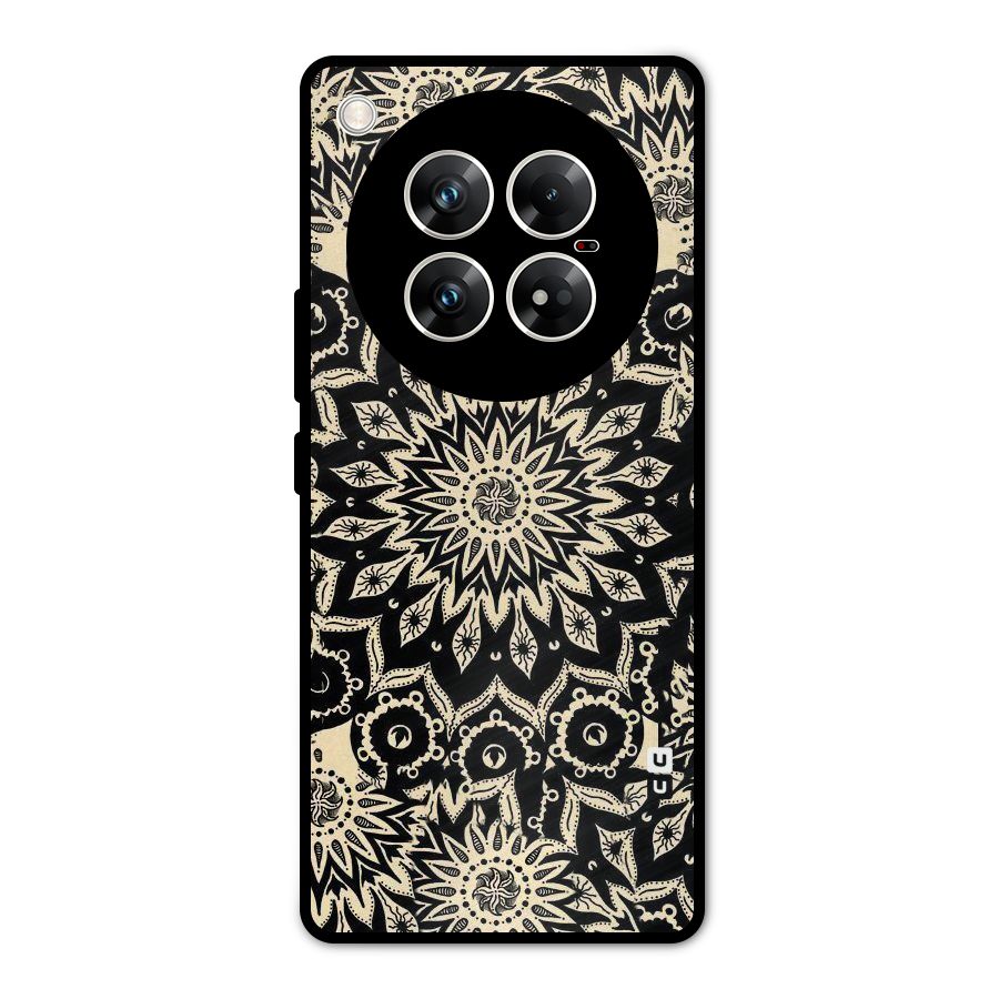 Golden Mandala Metal Back Case for Infinix Zero 40 5G