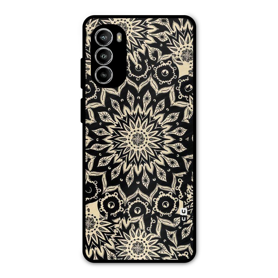 Golden Mandala Metal Back Case for Moto G52