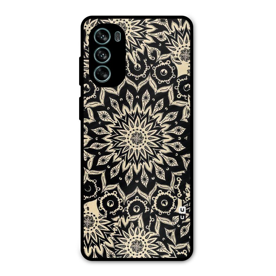 Golden Mandala Metal Back Case for Moto G62