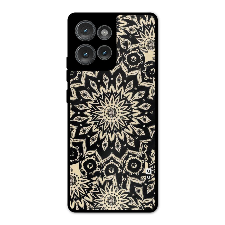 Golden Mandala Metal Back Case for Motorola Edge 50
