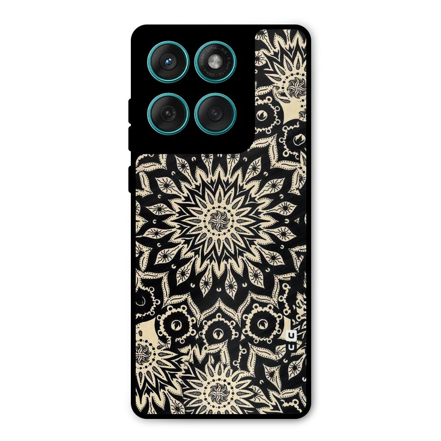 Golden Mandala Metal Back Case for Motorola Edge 60 Fusion