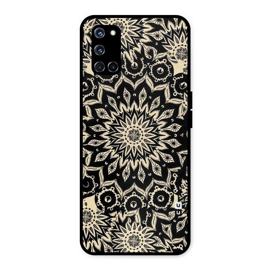 Golden Mandala Metal Back Case for Oppo A52