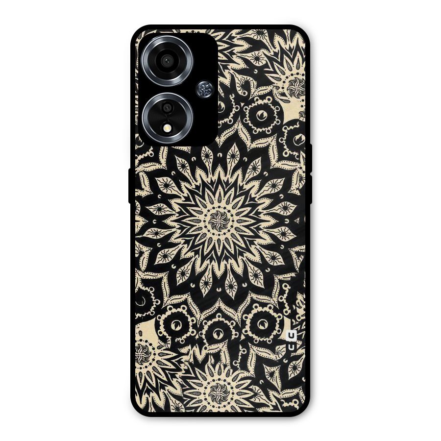 Golden Mandala Metal Back Case for Oppo A59