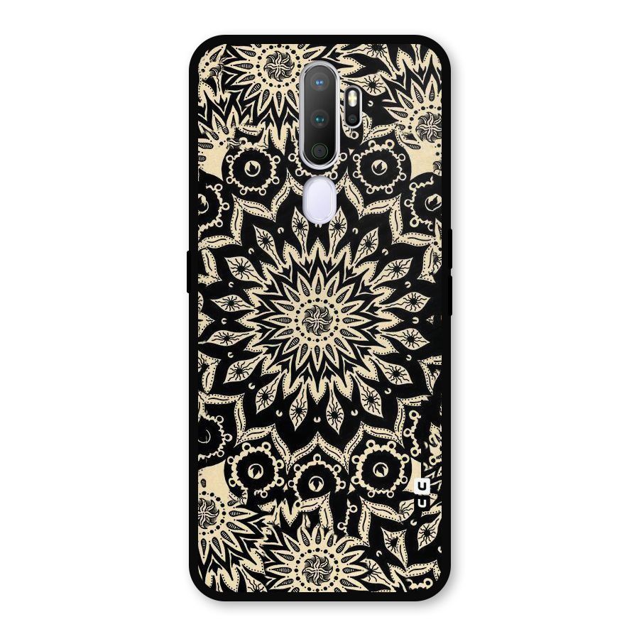 Golden Mandala Metal Back Case for Oppo A5 (2020)