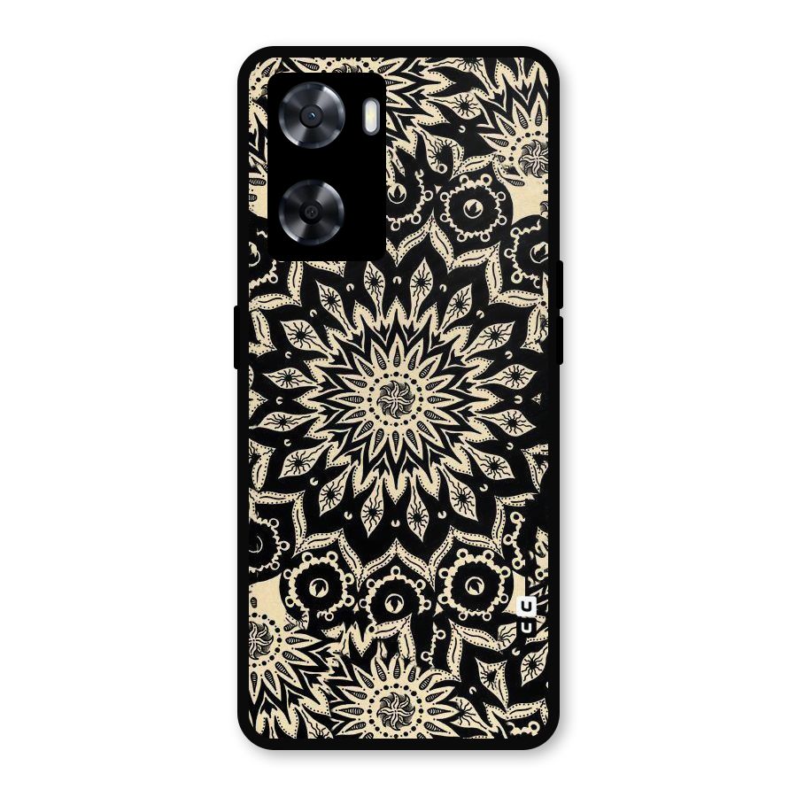 Golden Mandala Metal Back Case for Oppo A77