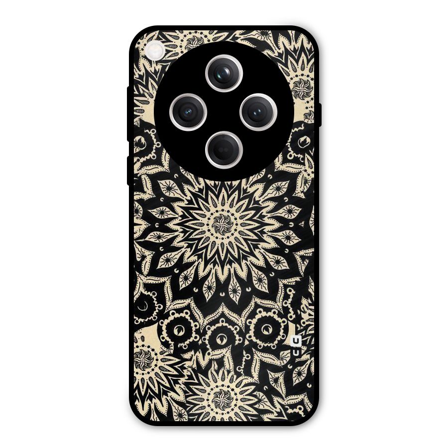 Golden Mandala Metal Back Case for Oppo Find X8