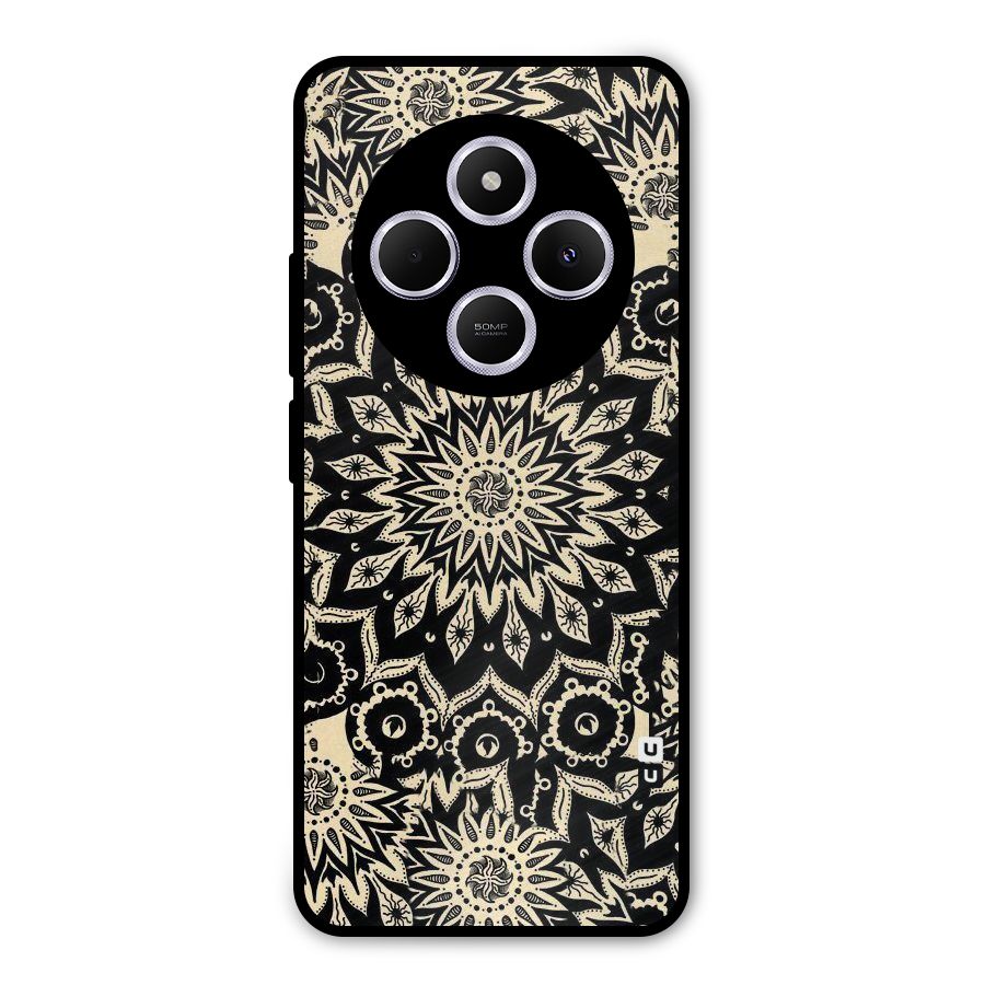 Golden Mandala Metal Back Case for Poco M7