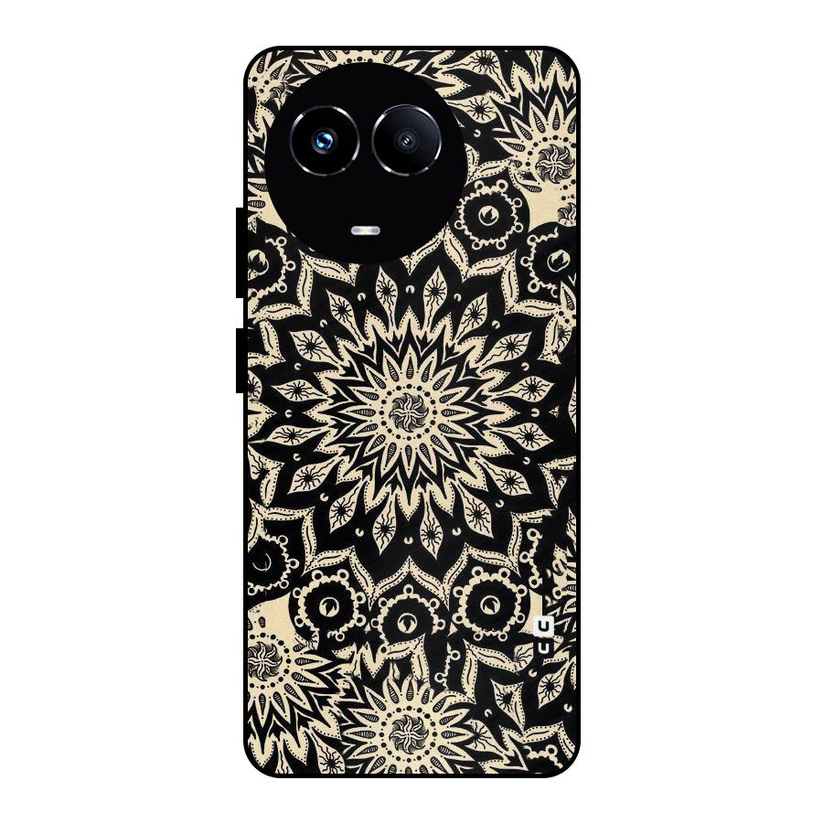 Golden Mandala Metal Back Case for Realme 11X