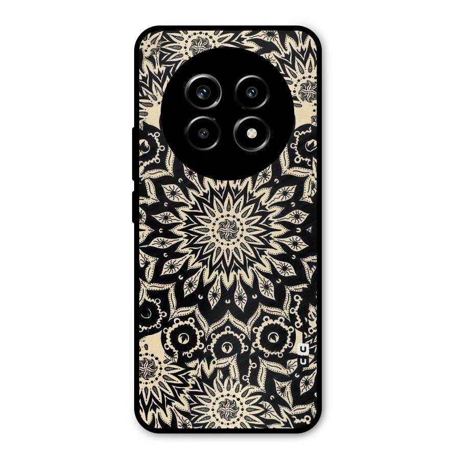 Golden Mandala Metal Back Case for Realme 13 Pro