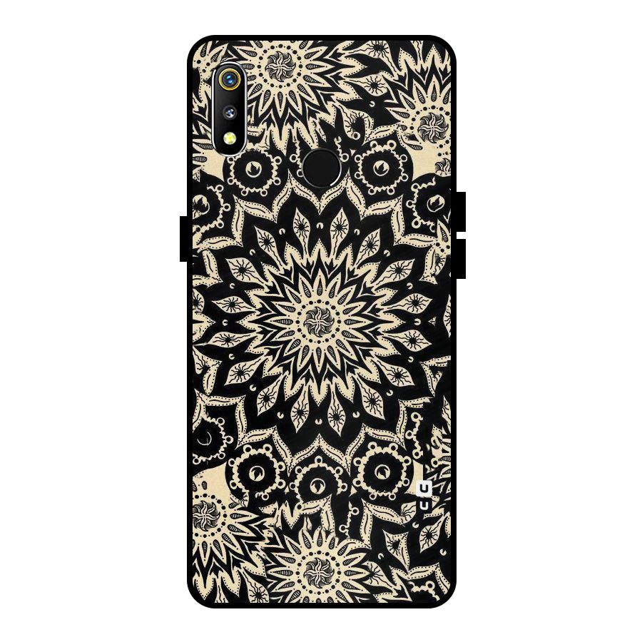 Golden Mandala Metal Back Case for Realme 3i