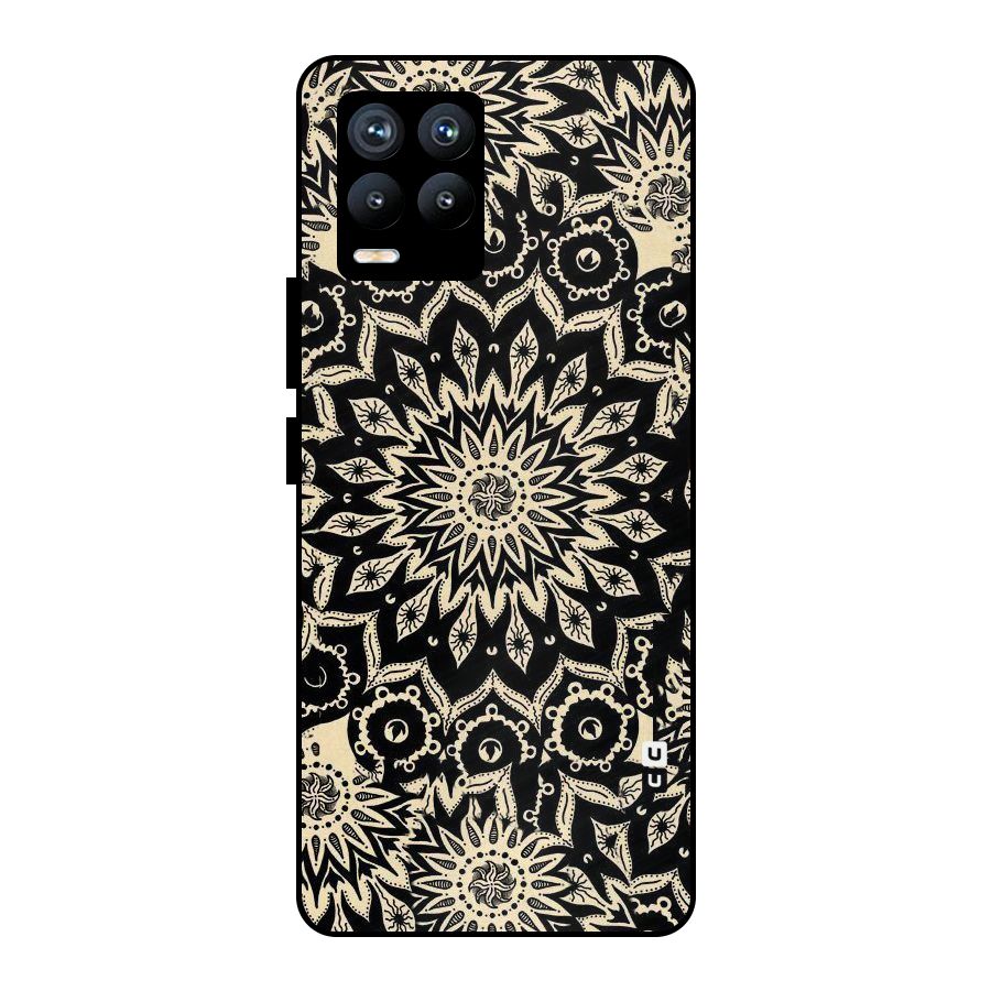 Golden Mandala Metal Back Case for Realme 8 Pro