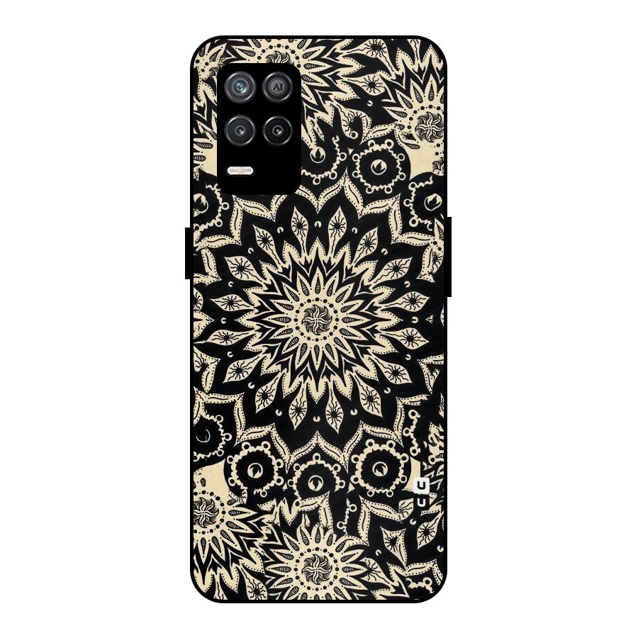 Golden Mandala Metal Back Case for Realme 8s 5G