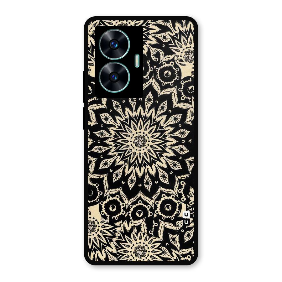 Golden Mandala Metal Back Case for Realme C55