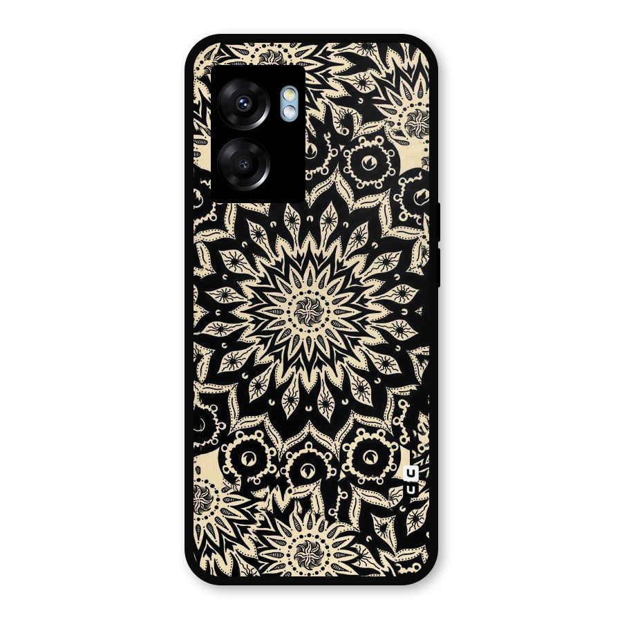Golden Mandala Metal Back Case for Realme Narzo 50 5G