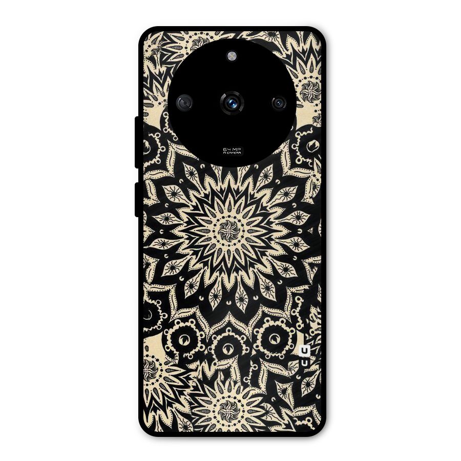 Golden Mandala Metal Back Case for Realme Narzo 60 5G