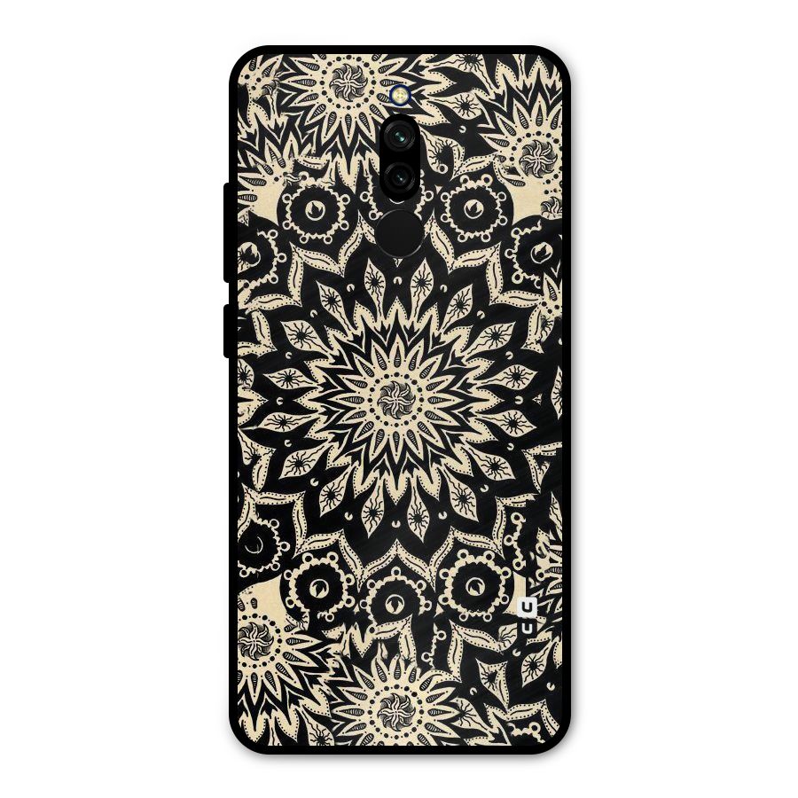 Golden Mandala Metal Back Case for Redmi 8