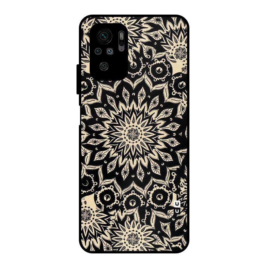Golden Mandala Metal Back Case for Redmi Note 10S