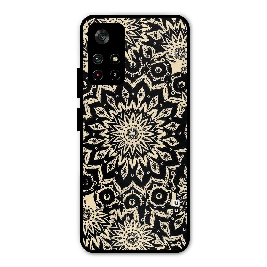 Golden Mandala Metal Back Case for Redmi Note 11T 5G