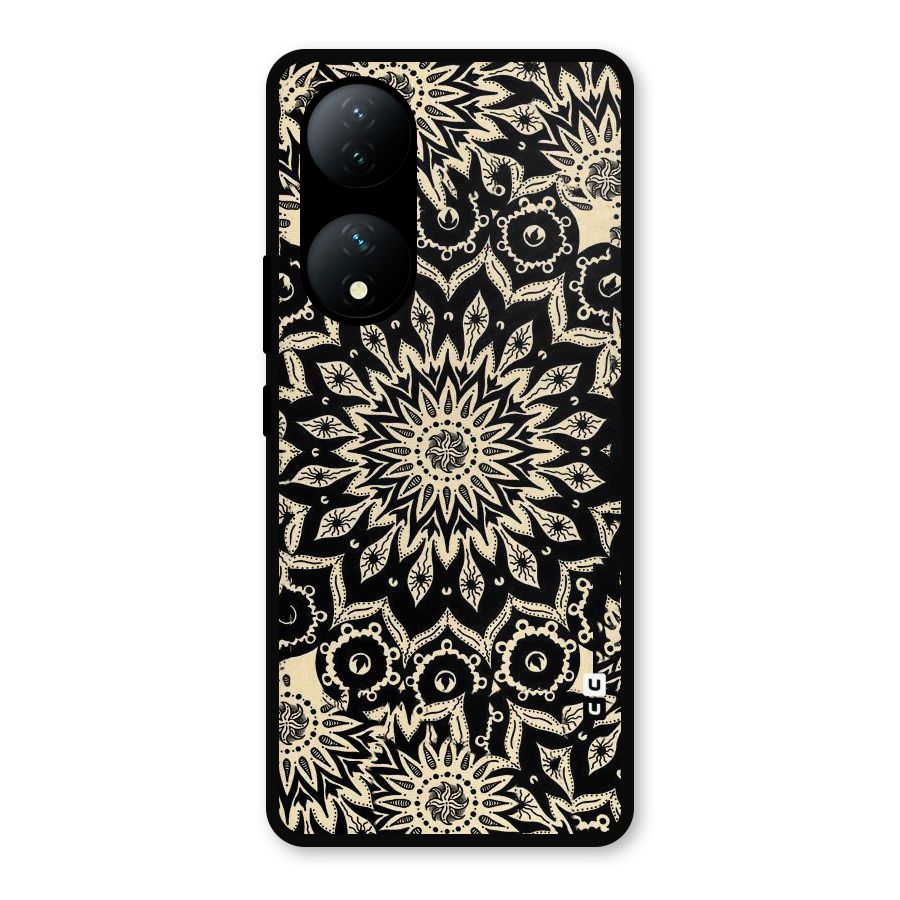 Golden Mandala Metal Back Case for Vivo T2